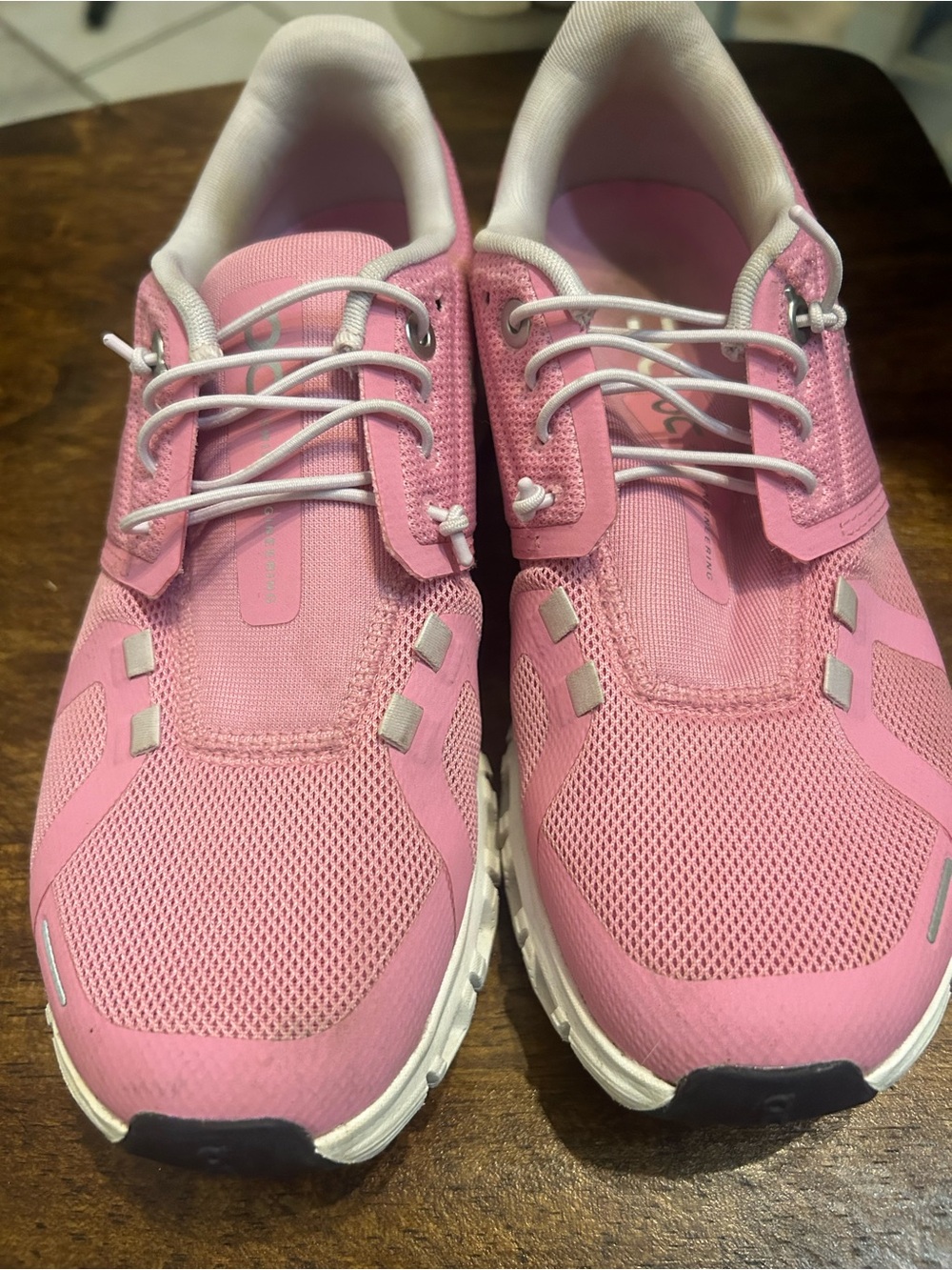 On Running Pink Women's Athletic Sneakers - Picture 3 of 11